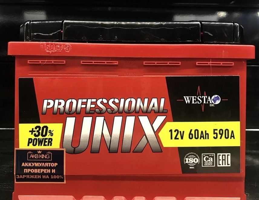 Unix Professional 60 Ач 590 А