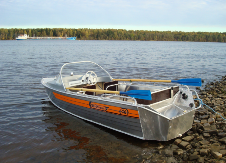 Алюминиевые лодки под румпельный мотор